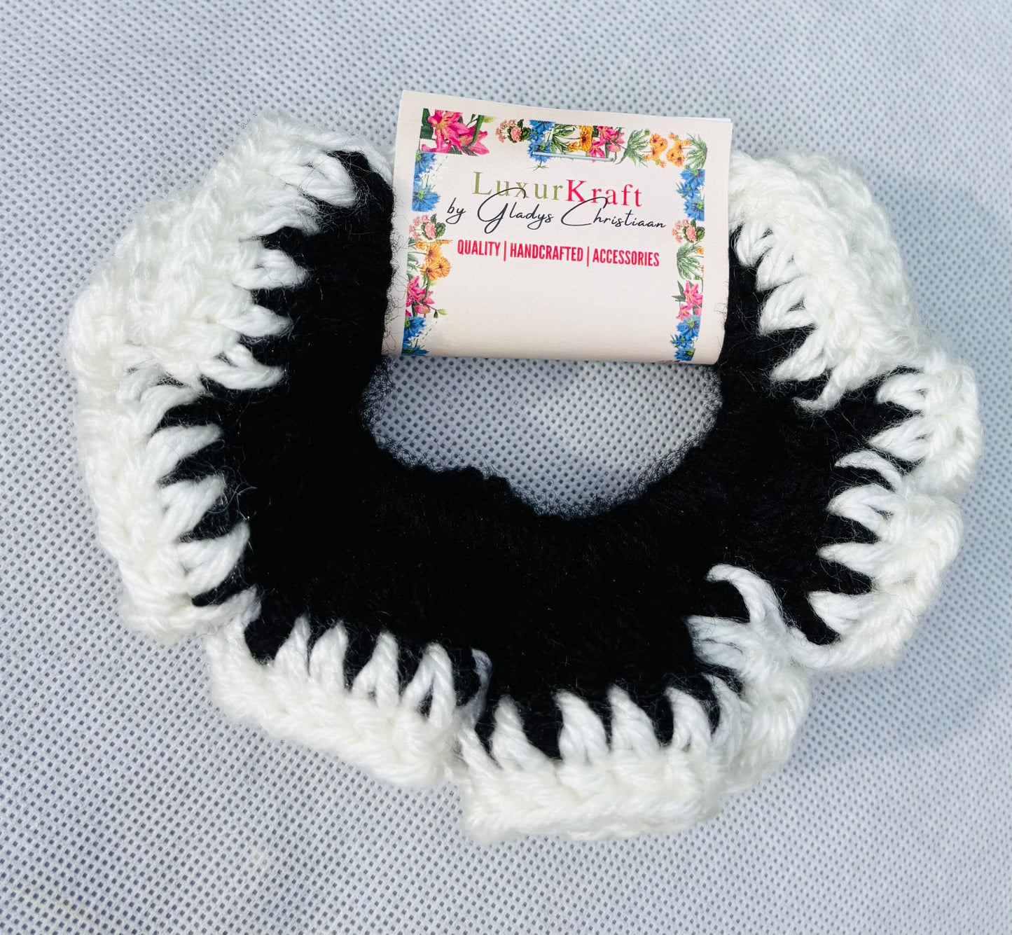 Classic Crochet Scrunchies - Double Colors