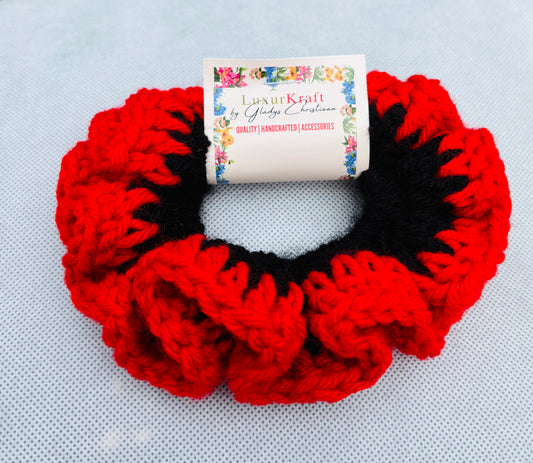 Classic Crochet Scrunchies - Double Colors